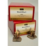 TWO BOXED W. BRITAIN WORLD WAR I BRITISH SETS, 'Hanging On The Old Barbed Wire', No.23060 (x2), both