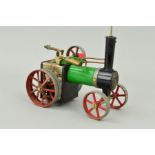 AN UNBOXED MAMOD LIVE STEAM TRACTION ENGINE, No.TE1A, not tested, playworn condition, complete