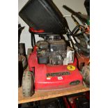 A MOUNTFIELD PETROL LAWN MOWER with grass box