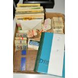 A STAMP ALBUM, CIGARETTE, TEA AND CONFECTIONARY CARDS, in albums, packets and loose, including