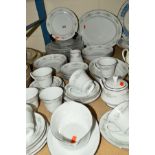 NORITAKE 'MELISSA' TEA/DINNER WARES, to include cups, saucers, plates, soup bowls etc (over fifty