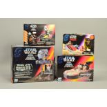 A BOXED KENNER STAR WARS IMPERIAL AT-ST SCOUT WALKER, with a boxed Kenner Star Wars Landspeeder,
