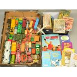 A QUANTITY OF UNBOXED AND ASSORTED PLAYWORN DIECAST VEHICLES, to include Dinky Supertoys Leyland