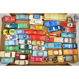 A QUANTITY OF UNBOXED AND ASSORTED PLAYWORN DIECAST VEHICLES, to include Spot-On Jaguar S type