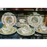 ROYAL DOULTON BRAMBLY HEDGE TABLEWARES, to include three seasons trios 'Spring', 'Summer' and '