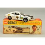 A BOXED CORGI TOYS ROGER CLARK'S 3 LITRE V6 FORD CAPRI, No.303, very lightly playworn condition with