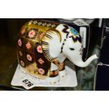 A ROYAL CROWN DERBY LIMITED EDITION PAPERWEIGHT, 'The Yorkshire Rose Elephant', No.251/5100