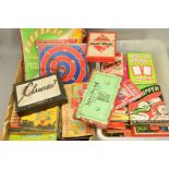 A COLLECTION OF VINTAGE BOXED GAMES AND PUZZLES, etc, majority appear to date to 1930's, to