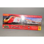 A BOXED HORNBY RAILWAYS OO GAUGE VIRGIN TRAINS PENDOLINO SET, No.R1155, comprising four car set '