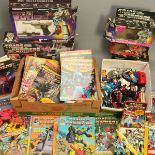 A QUANTITY OF BOXED AND UNBOXED HASBRO TRANSFORMERS, to include boxed Autobot Battle Station