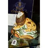 A BOXED ROYAL CROWN DERBY LIMITED EDITION PAPERWEIGHT, 'Nemean Lion' No 2/750, exclusive to