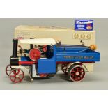 A BOXED MAMOD LIVE STEAM WAGON, No.SW1, not tested, appears to have hardly ever been fired up,