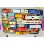 A QUANTITY OF UNBOXED AND ASSORTED PLAYWORN DIECAST VEHICLES, to include Dinky Toys Ford Transit