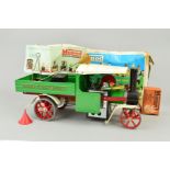 A BOXED MAMOD LIVE STEAM WAGON, No.SW1, not tested, playworn condition but appears complete with