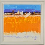 IAN SCOTT ELLIOT (BRITISH CONTEMPORARY) 'CAMPO DE MALLORCA', a Spanish landscape, signed bottom