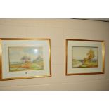 JOHN BATES NOEL (1870-1927), a pair of watercolours signed J.B.Noel, the first of Wellend Common