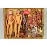 MARX JOHNNY WEST & CHIEF CHEROKEE ACTION FIGURES, No.2082 and No.2063, with a quantity of
