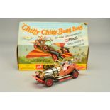 A BOXED CORGI TOYS CHITTY CHITTY BANG BANG CAR, No.266, appears complete with all four figures,