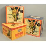 THREE MODERN LAMINATED CARDBOARD STORAGE BOXES, all decorated with WWI recruitment posters