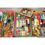 A QUANTITY OF UNBOXED AND ASSORTED PLAYWORN DIECAST VEHICLES, to include Corgi Riley Pathfinder