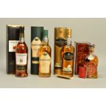 FOUR BOTTLES OF SINGLE MALT, comprising a bottle of Glenmorangie 'The Quinta Ruban' Highland