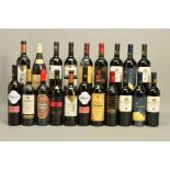 FIFTEEN BOTTLES OF EUROPEAN RED WINE, from Romania, Bulgaria, Moldova, Cyprus and England