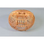 FRANCO ALBINI, a wicker lobster pot stool (condition, some loose weaving top)