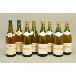 EIGHT BOTTLES OF FRENCH WHITE WINE, comprising six bottles of Henri Laisement Vouvray 1982 and two