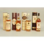 FOUR BOTTLES OF SINGLE MALT, comprising a bottle of Aberlour 'St. Droston's Well' Single Highland