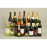 A COLLECTION OF CHAMPAGNE, SPARKLING WINE, WHITE AND RED WINE, to include one bottle of Leclerc
