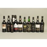 A COLLECTION OF NINE AND A HALF BOTTLES OF LBV AND NON-VINTAGE PORT,, comprising a bottle of Wine