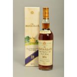 A BOTTLE OF THE MACALLAN 18 YEAR OLD SINGLE HIGHLAND MALT SCOTCH WHISKY, distilled in 1974 and