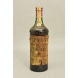 A BOTTLE OF NIEPOORT'S 20 YEAR OLD PORT, bottled in 1978, seal intact but the label is heavily
