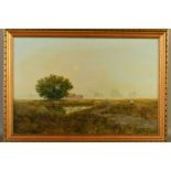 LAWRENCE COULSON (BRITISH CONTEMPORARY), an early example of a traditional landscape by Coulson,
