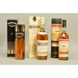 THREE BOTTLES OF SINGLE MALT, comprising a bottle of Cragganmore Single Highland Malt Scotch Whisky,