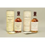 TWO BOTTLES OF SINGLE MALT, comprising a bottle of The Balvenie 'Single Barrel' Malt Scotch