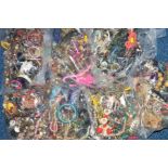 SEVEN BAGS OF COSTUME JEWELLERY