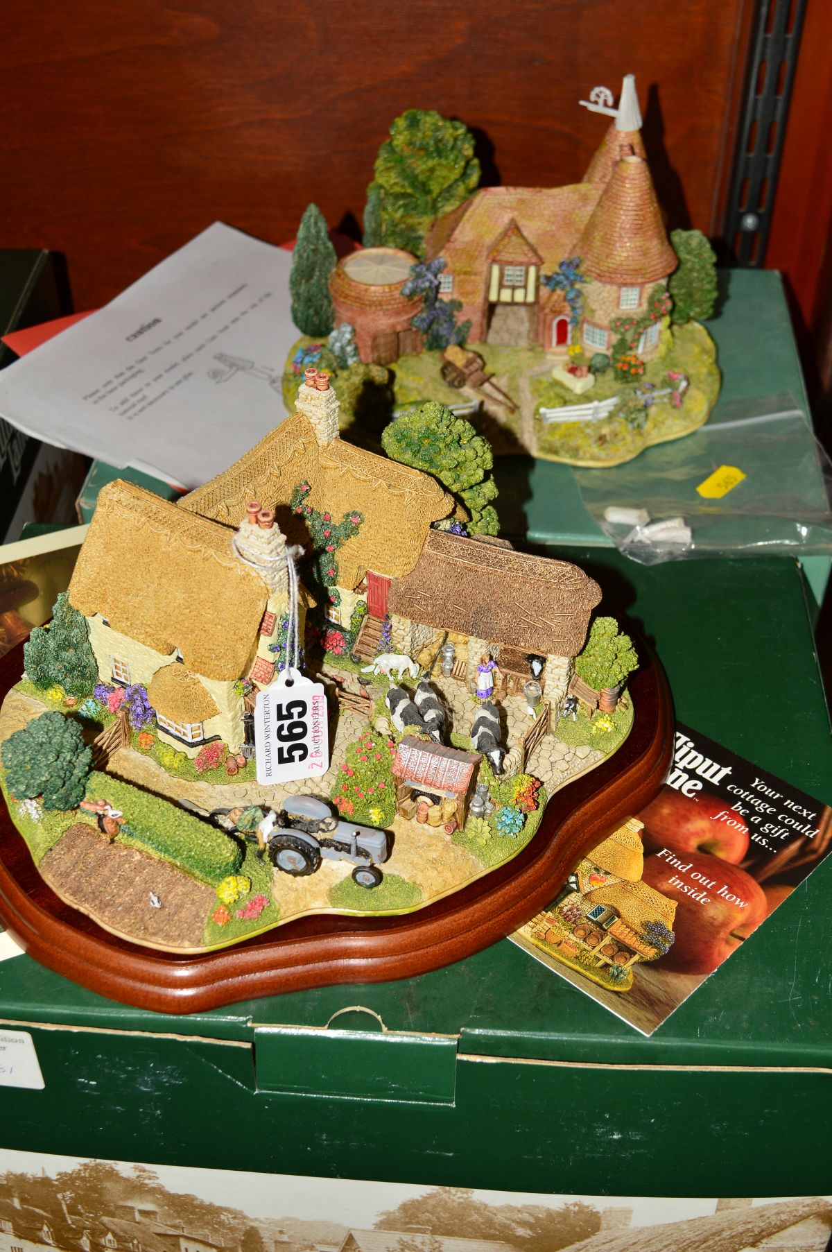 TWO BOXED LIMITED EDITION LILLIPUT LANE SCULPTURES, 'We Plough the Fields and Scatter' L2412, No