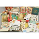 A COLLECTION OF STAMPS, in album exclusive books and loose with mint Great British Decimal sets