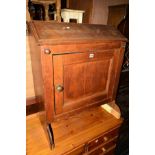 A 20TH CENTURY STAINED PINE BUREAU