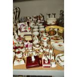 ROYAL ALBERT 'OLD COUNTRY ROSE' GLASSES, TRINKETS, TELEPHONE ETC, to include similar patterned
