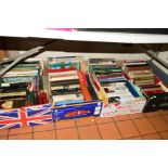FOUR BOXES OF BOOKS to include History, Royal Memorabilia, Antique Collecting etc
