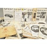 MGA 1600 PARTS LIST, 5th Edition, together with a quantity of MG Car Club and other MG related