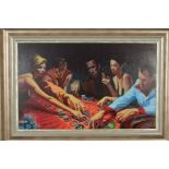 GABE LEONARD (AMERICAN CONTEMPORARY), an atmospheric casino scene, limited edition print 22/49,