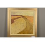 STEVE CARR (CONTEMPORARY) 'ROLLING HILLS II' an abstract landscape, signed bottom left, oil on