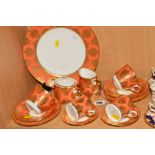 ROYAL CROWN DERBY 'BRISTOL BELLE' PART TEA/COFFEE WARES to include milk jug, covered sugar bowl,