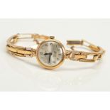 A MID-20TH CENTURY 9CT LADY'S, ROTARY WATCH, round case measuring approximately 19.5mm in