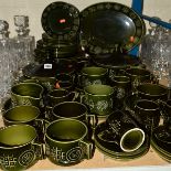 PORTMEIRION 'TOTEM' DINNER WARES ETC, to include tureens, charger, twin handled soup bowls,
