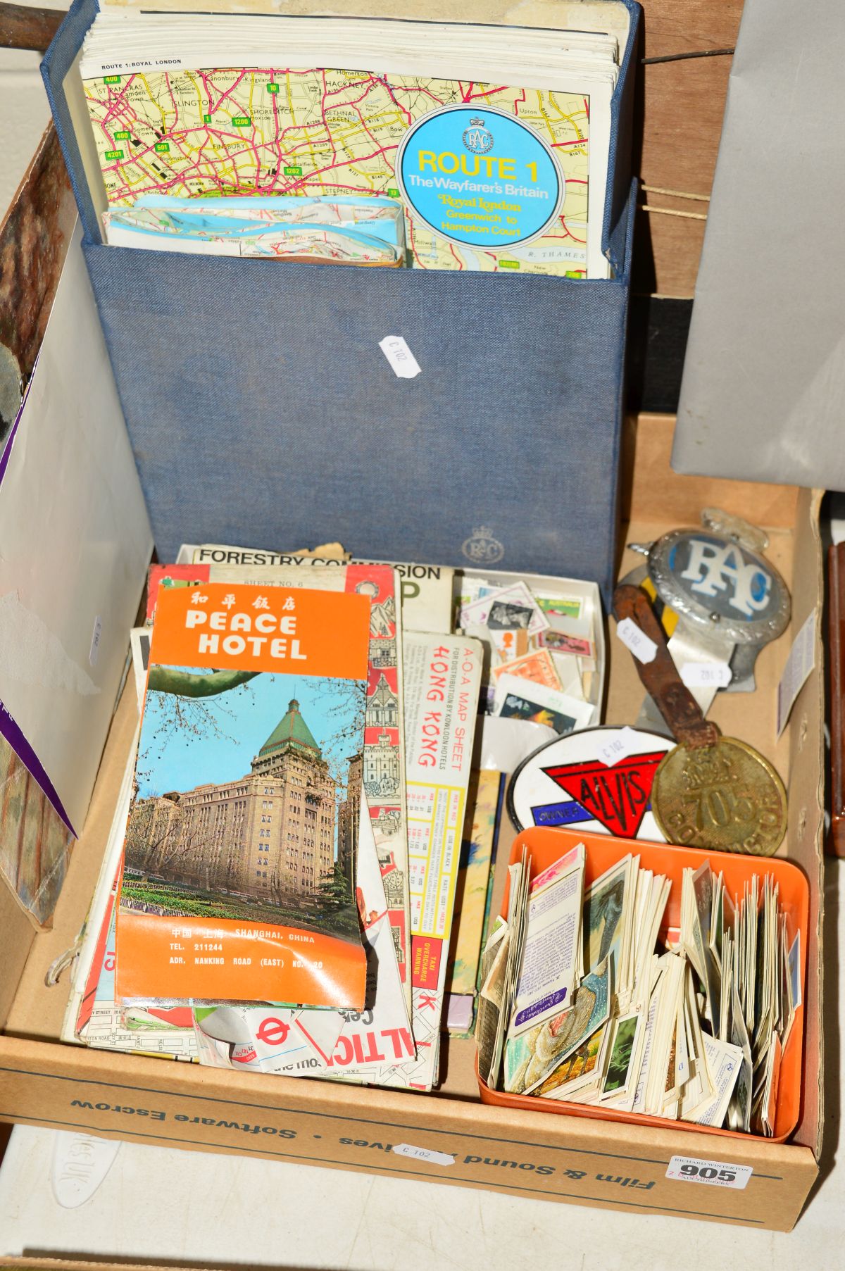 A QUANTITY OF MAPS, STAMPS AND EPHEMERA, to include Birmingham Corporation bus/train conductors