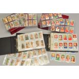 A COLLECTION OF ONE THOUSAND WILLS LTD CIGARETTE CARDS, in twenty one sets in two albums